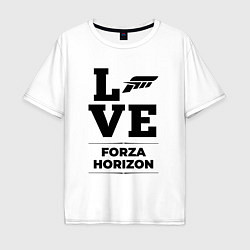 Футболка оверсайз мужская Forza Horizon love classic, цвет: белый