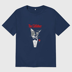 Футболка оверсайз мужская The Catfather, цвет: тёмно-синий