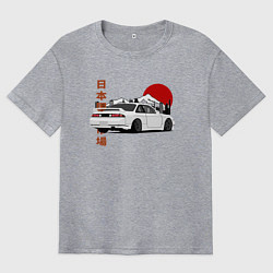 Футболка оверсайз мужская Nissan Silvia S14 Sr20 Japan Car, цвет: меланж