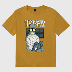 Футболка оверсайз мужская Bender - hospital, цвет: горчичный