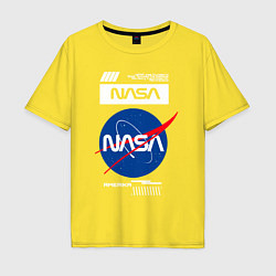 Футболка оверсайз мужская Nasa - Logo, цвет: желтый