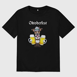 Футболка оверсайз мужская Oktoberfest, цвет: черный