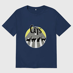 Футболка оверсайз мужская The Cats, цвет: тёмно-синий