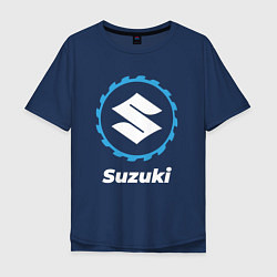 Футболка оверсайз мужская Suzuki в стиле Top Gear, цвет: тёмно-синий