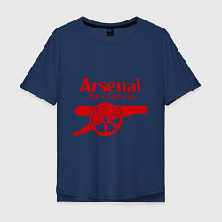 Футболка оверсайз мужская Arsenal: The gunners, цвет: тёмно-синий