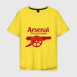 Футболка оверсайз мужская Arsenal: The gunners, цвет: желтый