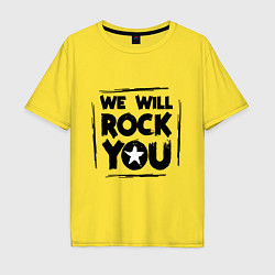 Мужская футболка оверсайз We rock you