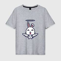 Футболка оверсайз мужская Angel Bunny, цвет: меланж