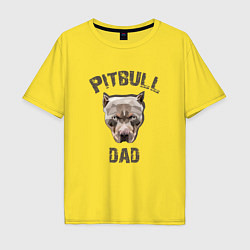 Мужская футболка оверсайз Pitbull dad