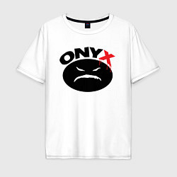 Мужская футболка оверсайз Onyx logo black