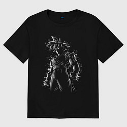 Футболка оверсайз мужская Goku - Dragon Ball - Warrior, цвет: черный