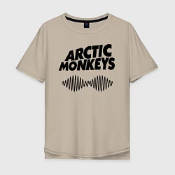 Футболка оверсайз мужская Arctic Monkeys, цвет: миндальный