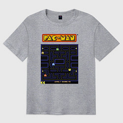 Футболка оверсайз мужская Pac-Man на ZX-Spectrum, цвет: меланж