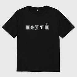 Футболка оверсайз мужская Секретное слово, цвет: черный