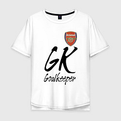 Футболка оверсайз мужская Arsenal - London - goalkeeper, цвет: белый