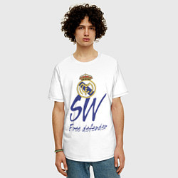 Футболка оверсайз мужская Real Madrid - Spain - sweeper, цвет: белый — фото 2