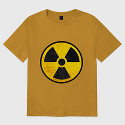 Футболка оверсайз мужская Atomic Nuclear, цвет: горчичный