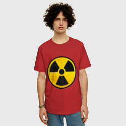 Футболка оверсайз мужская Atomic Nuclear, цвет: красный — фото 2