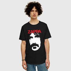 Футболка оверсайз мужская Frank Zappa, цвет: черный — фото 2