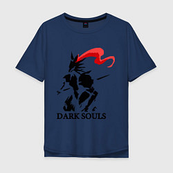 Футболка оверсайз мужская Dark Souls, цвет: тёмно-синий