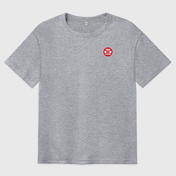 Футболка оверсайз мужская Мы не нули!, цвет: меланж