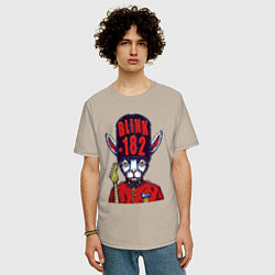 Футболка оверсайз мужская Blink 182 beefeater, цвет: миндальный — фото 2