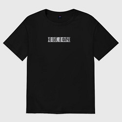 Футболка оверсайз мужская Это не баг, а фича, цвет: черный