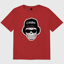 Футболка оверсайз мужская Compton Eazy-E, цвет: красный