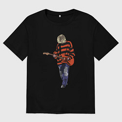 Футболка оверсайз мужская Nirvana классик, цвет: черный