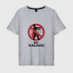 Футболка оверсайз мужская No walkers, цвет: меланж