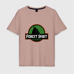 Мужская футболка оверсайз Дух леса