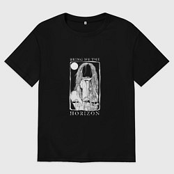 Футболка оверсайз мужская Bring me the horizon band, цвет: черный