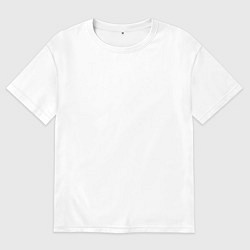 Футболка оверсайз мужская Национальная рыбалка, цвет: белый