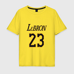 Футболка оверсайз мужская Lebron 23, цвет: желтый