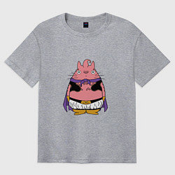 Футболка оверсайз мужская Totoro Majin Buu, цвет: меланж