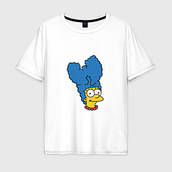 Футболка оверсайз мужская Marge Wu-Tang, цвет: белый