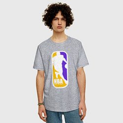 Футболка оверсайз мужская NBA Kobe Bryant, цвет: меланж — фото 2