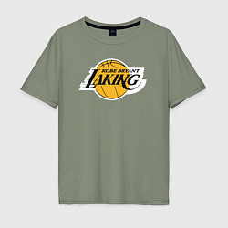 Футболка оверсайз мужская Kobe Bryant laking, цвет: авокадо