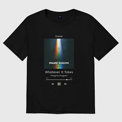 Футболка оверсайз мужская Imagine Dragons Whatever It Takes, цвет: черный