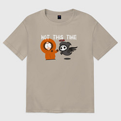 Футболка оверсайз мужская Не в этот раз, цвет: миндальный