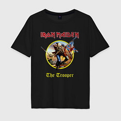 Футболка оверсайз мужская The trooper Iron Maiden, цвет: черный