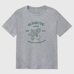 Футболка оверсайз мужская Ферма Шрутов, цвет: меланж