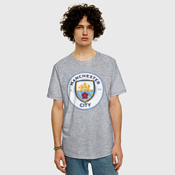 Футболка оверсайз мужская Manchester City FC, цвет: меланж — фото 2