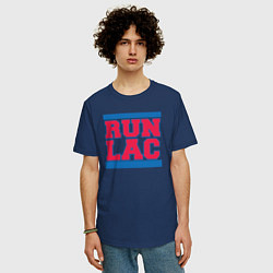 Футболка оверсайз мужская Run Clippers, цвет: тёмно-синий — фото 2