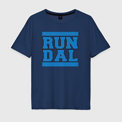 Футболка оверсайз мужская Run Dallas Mavericks, цвет: тёмно-синий