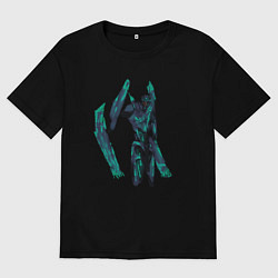 Футболка оверсайз мужская Saundwave, цвет: черный