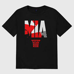 Футболка оверсайз мужская Miami buckets, цвет: черный