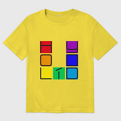 Футболка оверсайз мужская Holiday colour, цвет: желтый