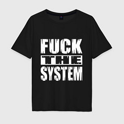 Мужская футболка оверсайз SoD - f**k the system