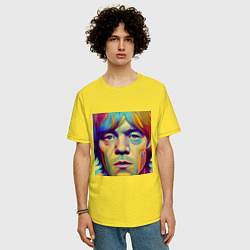 Футболка оверсайз мужская Brian Jones Digital Portret, цвет: желтый — фото 2